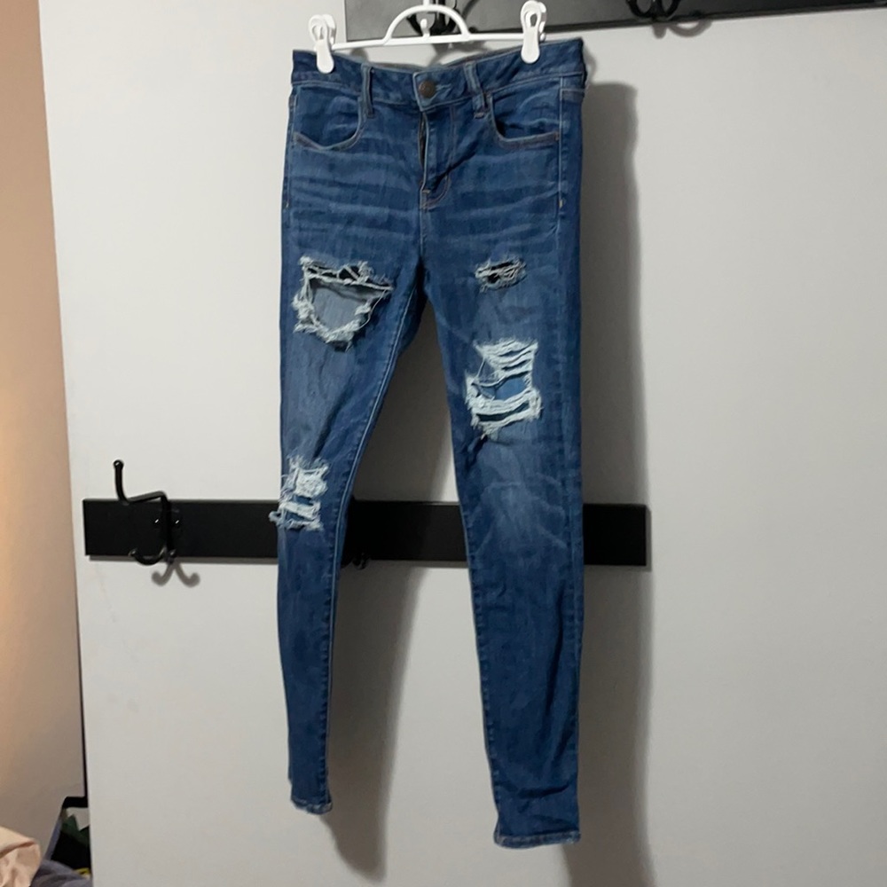 Distressed Medium Washed Jeans